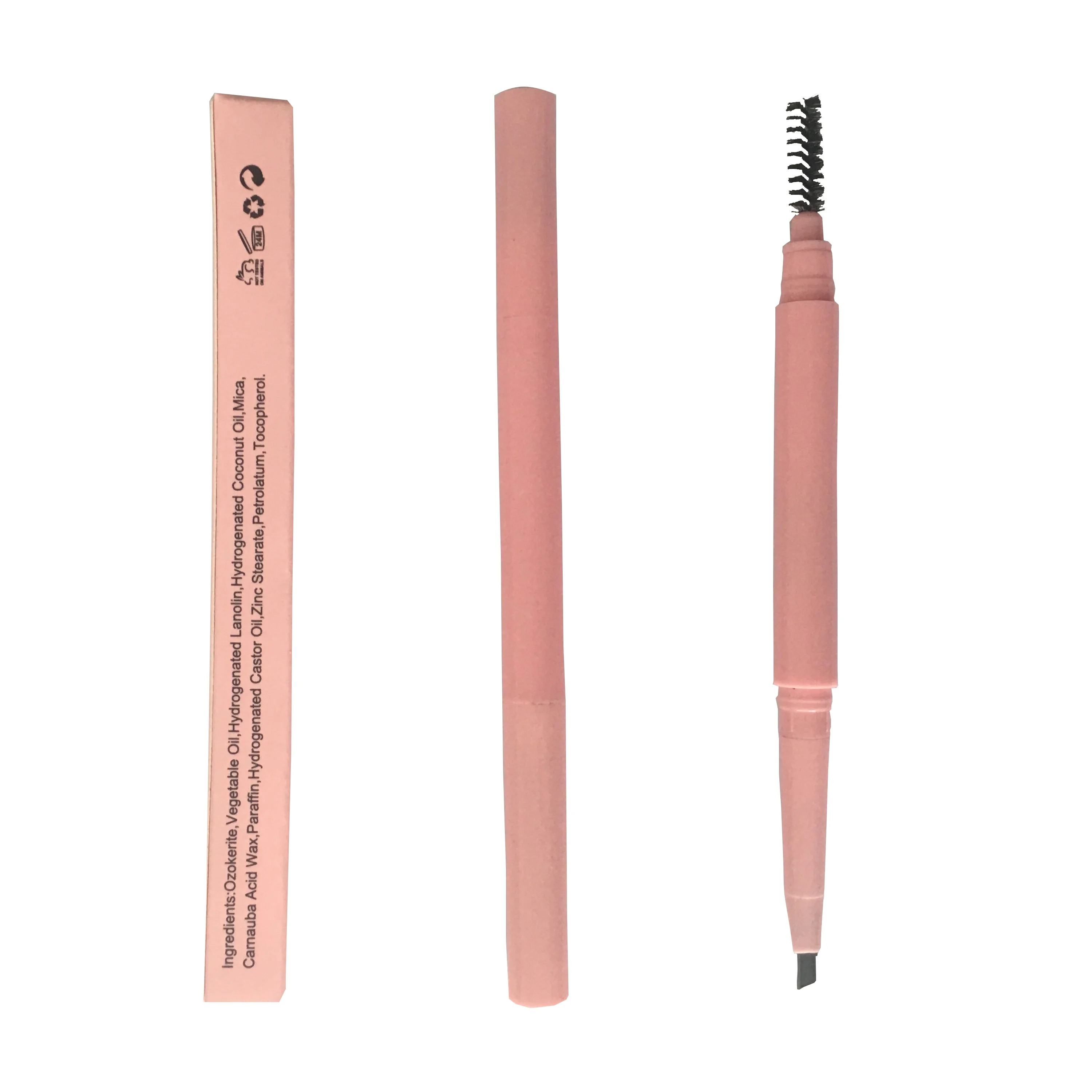 

Wholesale Private Label Waterproof Double ended Eyebrow Pencil With Brush