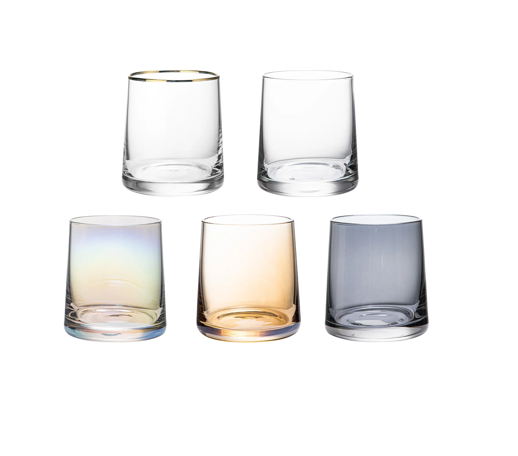 

Wholesale Hot Selling Round Stemless Glass Cup Whisky Glass Dessert Glasses For Kitchen Home Party, Transparent clear or customized