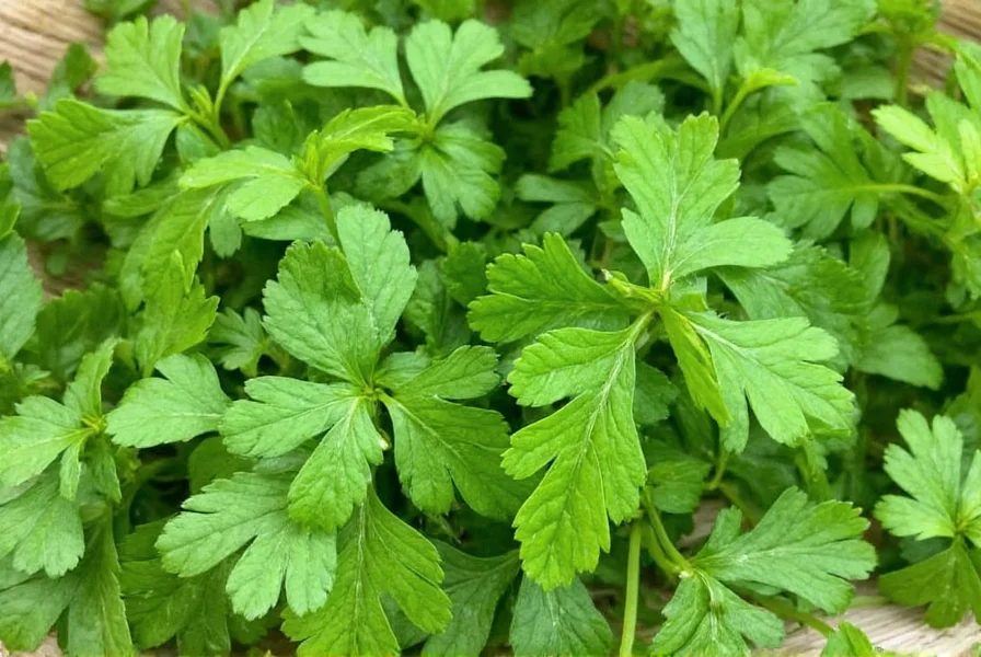 Various coriander products including seeds, ground powder, and fresh leaves
