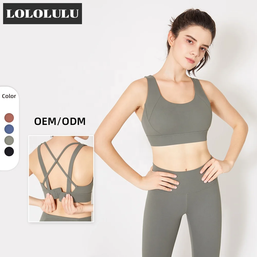 

New High Quality Breathable Quick-dry Exercise Sports Shockproof Sports Yoga Bra Croped Tank Top
