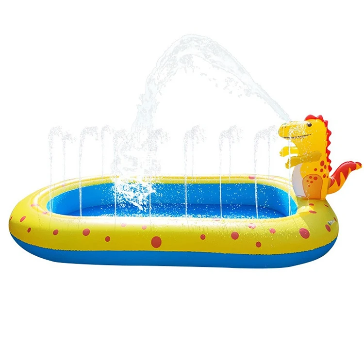 

Fun Kids Bath Toy Animal Inflatable Spray Pool Cute Dinosaur Design 3 in 1 Water Spray Water Splash Sprinkler Toy