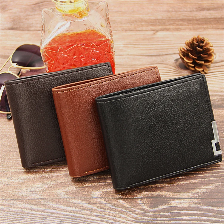 

Promotional Anniversary Gift PU Leather Card Holder Mens Wallets Wholesale, Brown,coffee,black