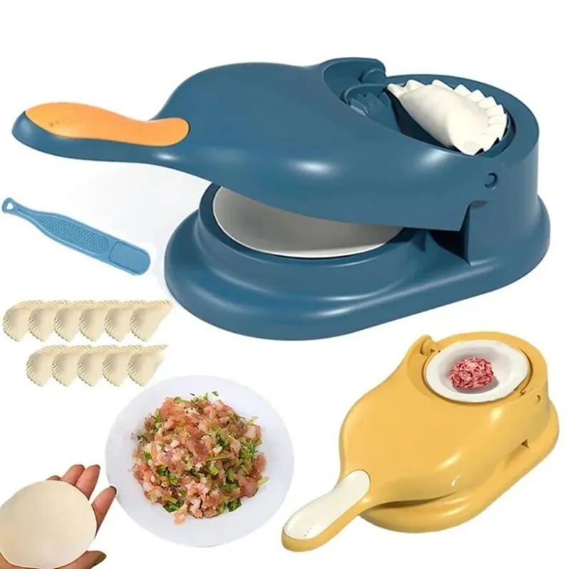 

Early Riser 2 in 1 Dumpling Skin Press Manual Dumpling Machine DIY Pressing Tool Set Dumpling Mold Kitchen Baking Accessories
