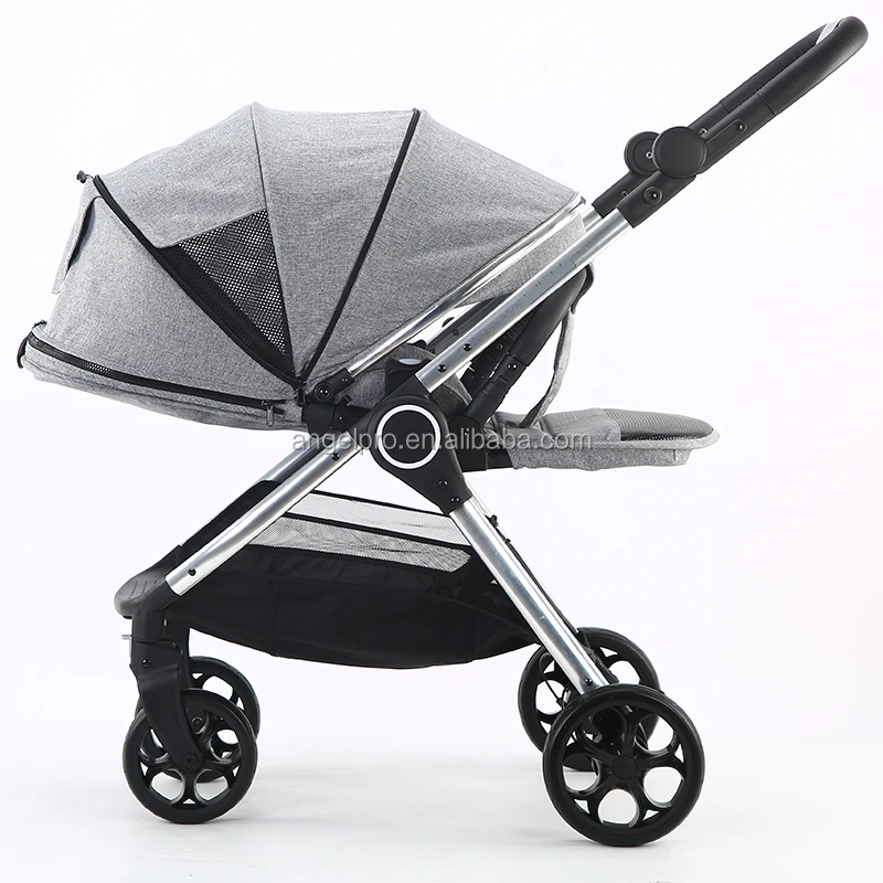 

customized fabric 600D 300D linen color umbrella stroller reversible baby pram