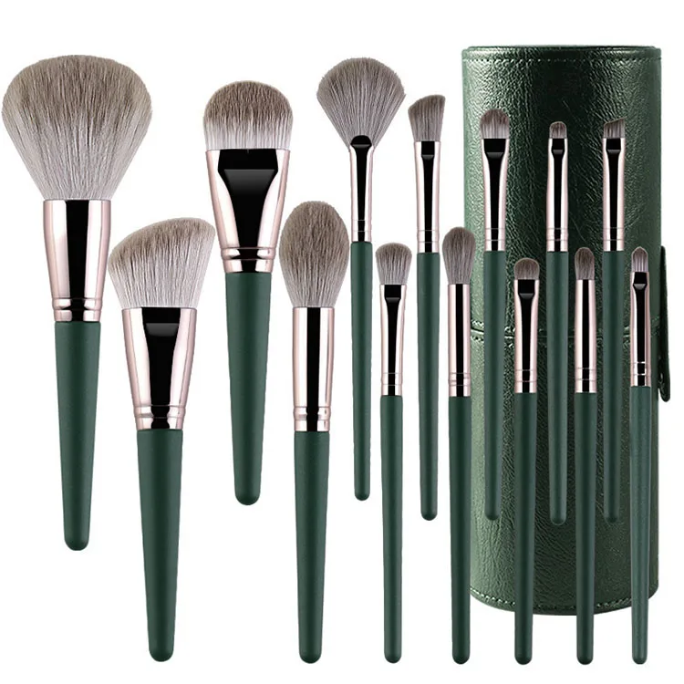 

Fashionable Personalized wooden Handle Make Up Brush Private Label Bushes Cosmetic Makeup Brush Set