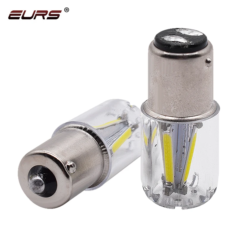

EURS 1156 1157 COB car led light brake lamp white red amber/yellow motorcycle lighting trun signal lights P21w bay15d, White, red, yellow/amber