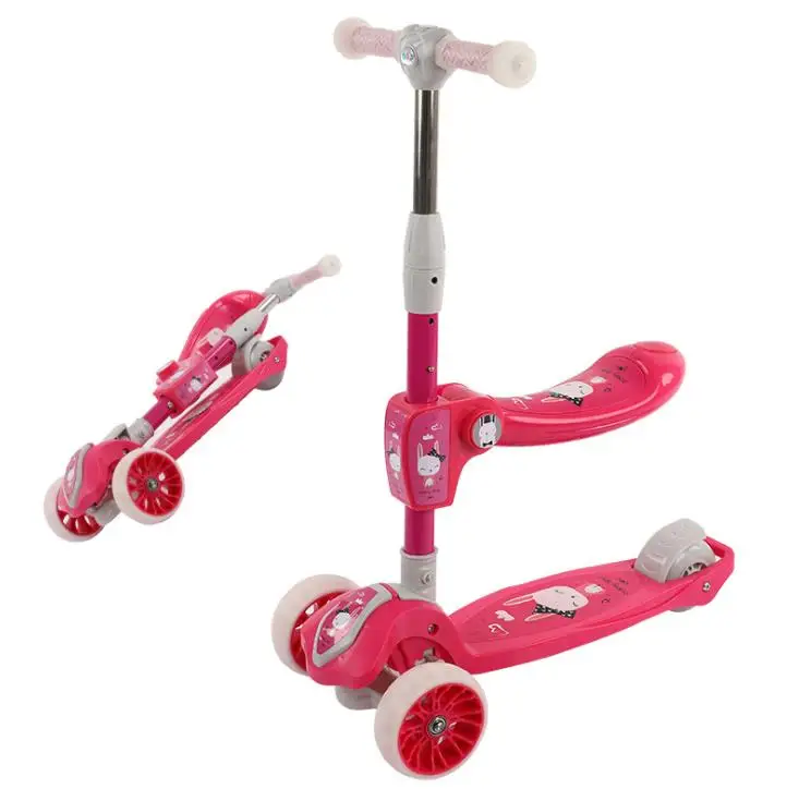 

2020 wholesale cheap flashing wheel multi color new kids scooter for sale