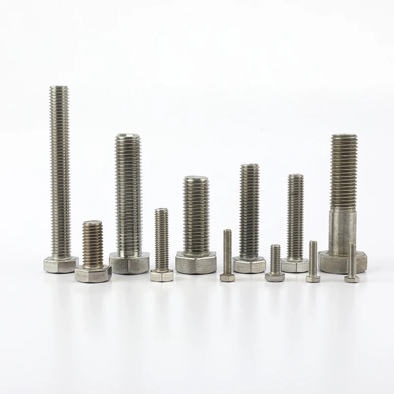 

Stainless steel 304 DIN933 M8*10 A2-70 Hex Bolt Hexagon Head Bolts With Full Thread