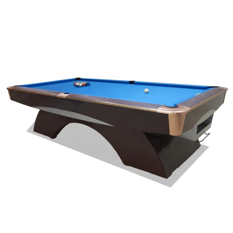 

International standard size 9ft 8 ball billiard table with dining table
