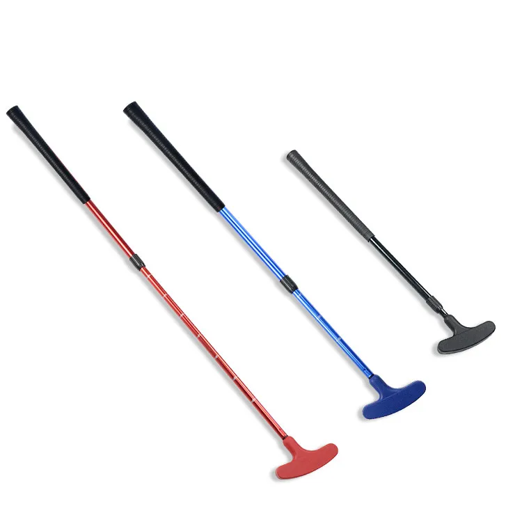 

Adjustable Length Golf Putter Putting Practice Club for Adult Kids Double Hitting Sides Assembleable Golf Putter, Blue, red, black