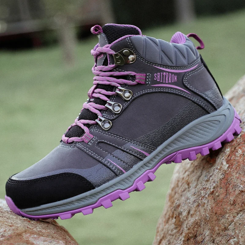 

2019 New Hiking Shoes PU Leather Outdoor Boots Casual Hiking Rubber Outsole Shoe, Optional