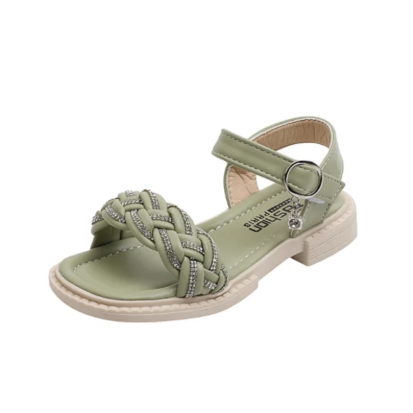 

UP-3130r Summer Children Shoes Girls Woven Fancy Sandals