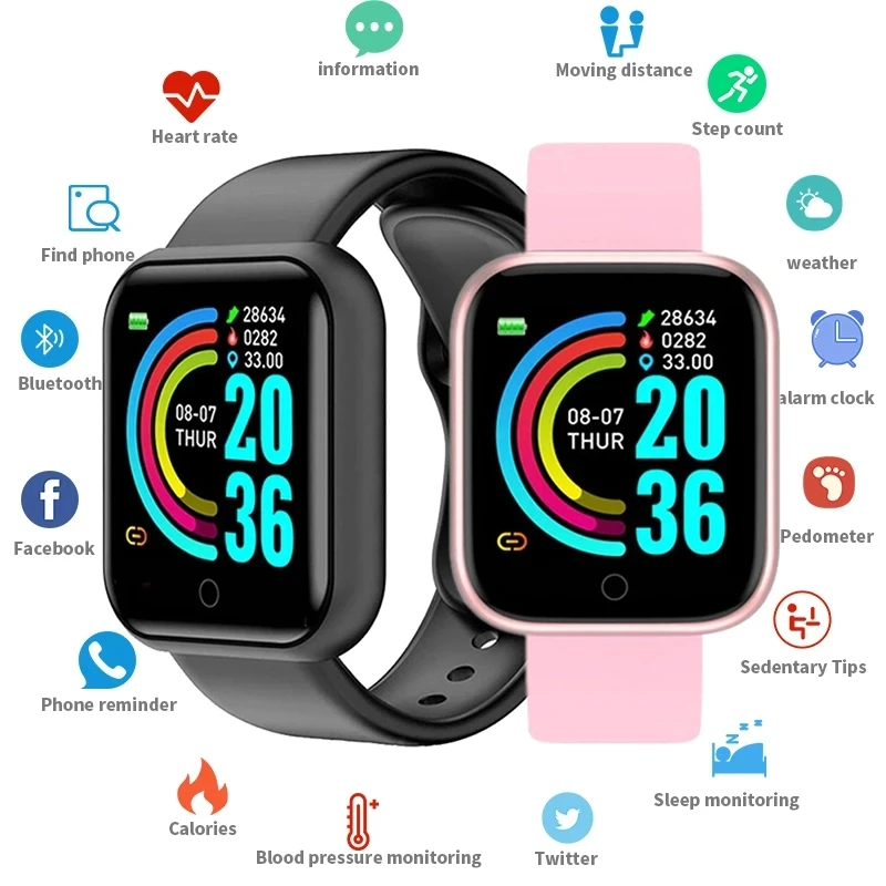 

Lemonda Y68 Waterproof Sport Smart Watch Bracelet Fitness Tracker For Android Ios Smartwatch
