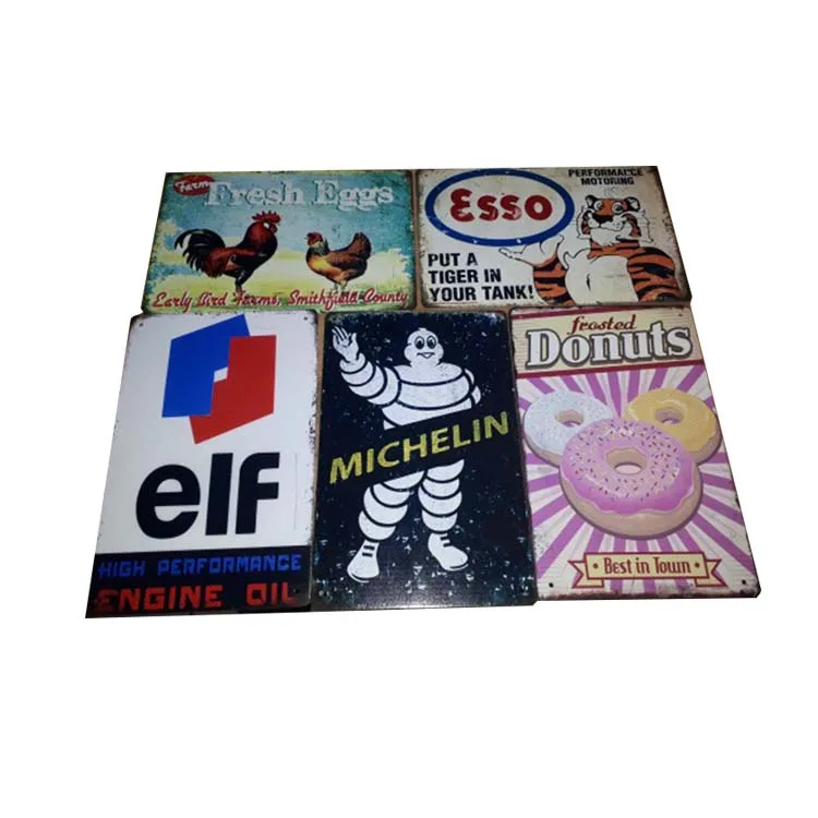 
Cheap Vintage Fresh Eggs Metal Tin Sign Happy Chicken sublimation plaque 