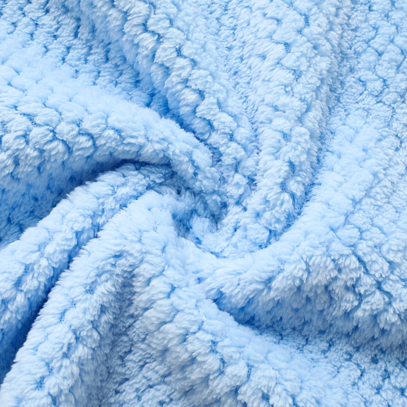 软100% 涤纶针织织物法兰绒提花织物家用纺织品