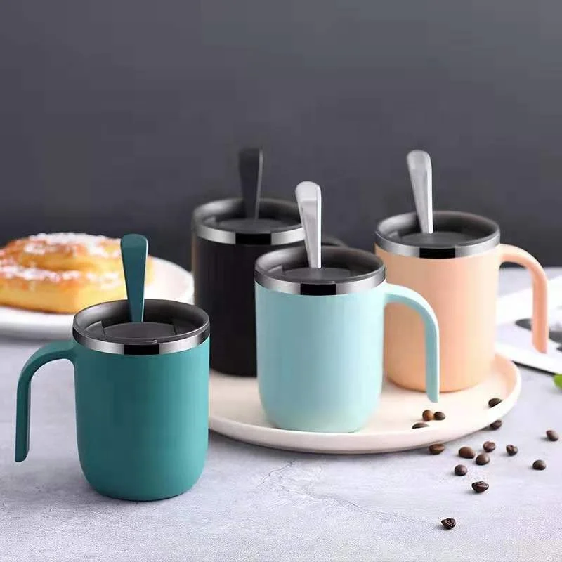 

Office 304 stainless steel mug creative coffee cup insulation water cup large capacity milk cup can be customized logo