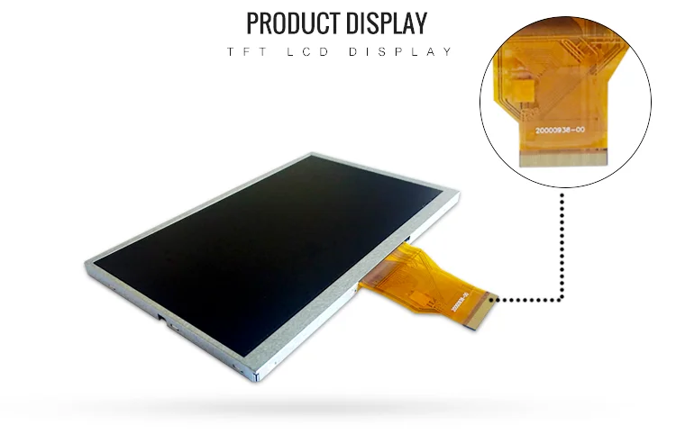 7 inch 800*480 resolution LCD display