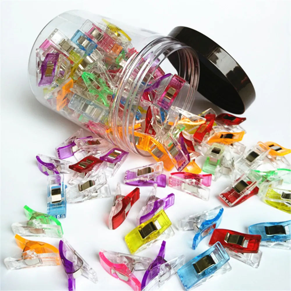 
Wholesale Popular Transparency Hand Craft Sewing Wonder Plastic Clips 