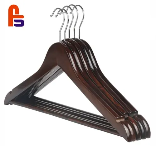 

solid coat Square circular hookMahogany color Cedar Wood Hanger For Clothing Customized Logo