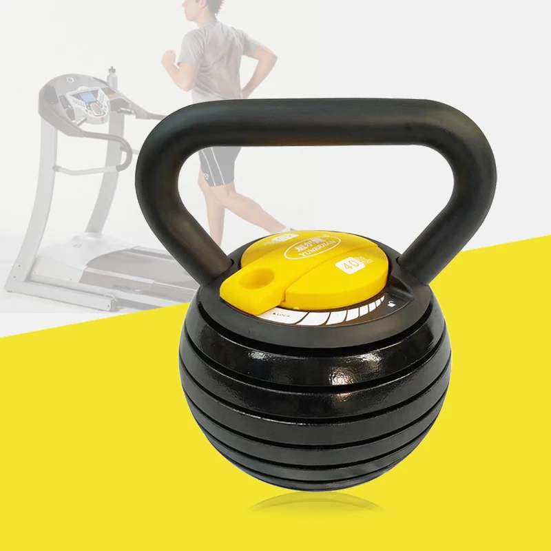 

Wholesale 40 lb red adjustable fitness paint automatic kettlebell