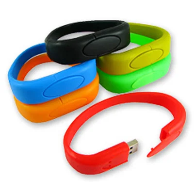 

OEM Logo Flash Memory USB Bracelet USB Silicone Wristband Memory Stick