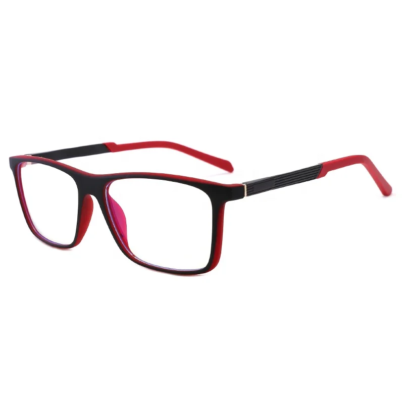 

2019 new fashion square PC lens general face thin TR90 frame optical glasses, 5 colors