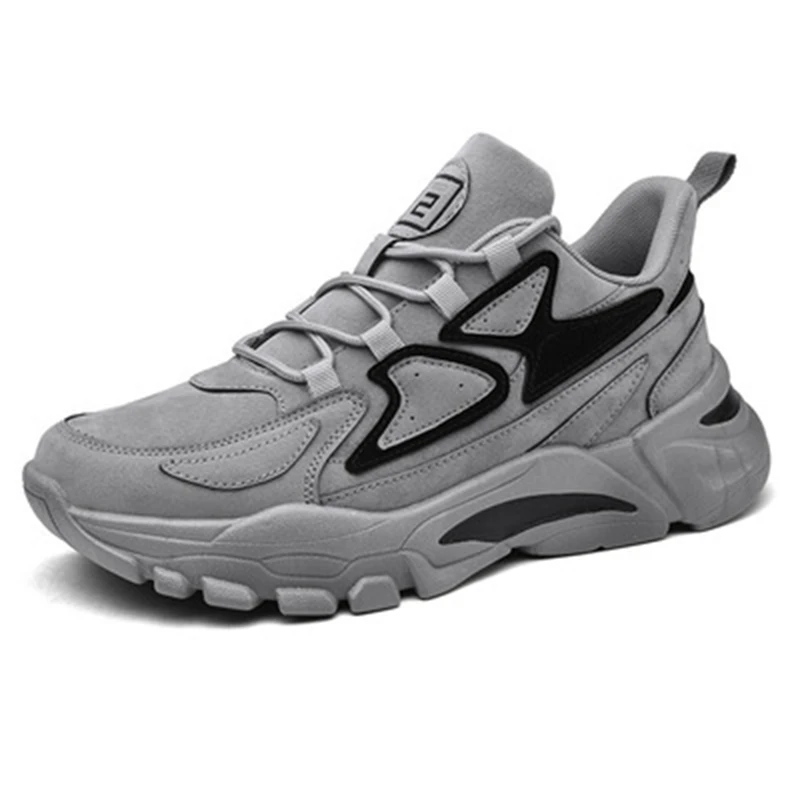 

Dropshipping Running Sneakers 2021 New Style Thick Bottom Men Vulcanize Shoes Outdoor Sport Man's Training Jogging Footwear