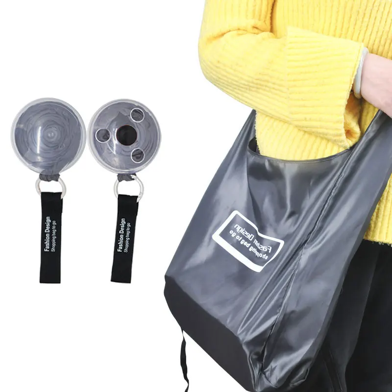 

Wholesale portable bag reusable roll up shopping bag eco foldable store bag, Pink/red/black/blue/orange/green/gray
