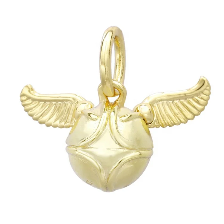 

Wholesale Wish Harry Potter Flying Golden Snitch Ball Feather Charm