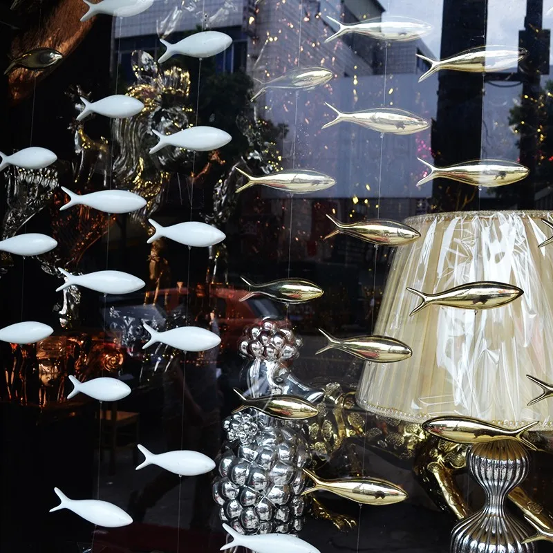 

wedding Decorations Wedding Hanging ifish ornaments for home Decoration, Golden