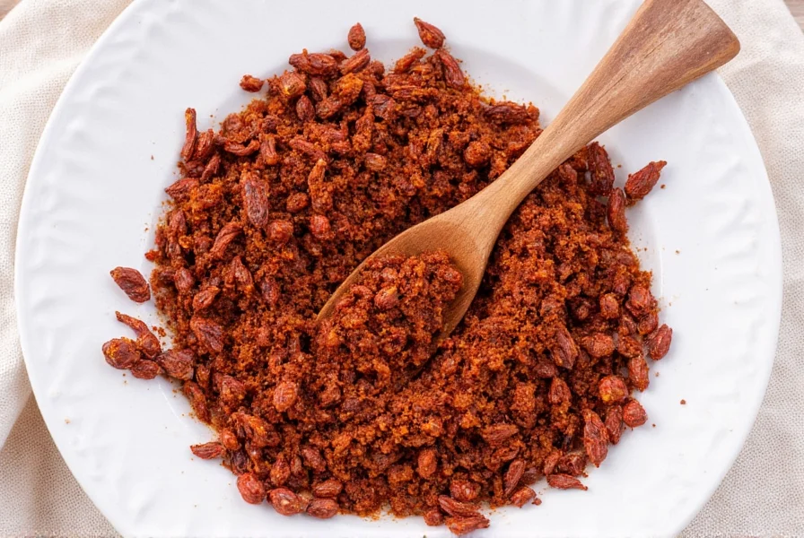 A selection of chipotle products including dried peppers, canned adobo, and powder.
