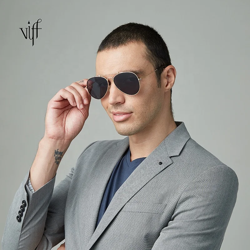 

New Fashion Men Sunglasses VIFF HM19308 Men Metal Sun Glasses Women Retro Vintage Men Aviation Sunglasses, Multi and oem