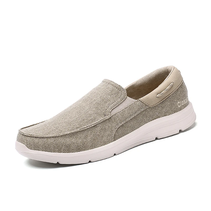 

fashion Classic Linen Upper Casual Canvas Shoe Mens Slip On Shoes Low price and high quality Comfortable and durable