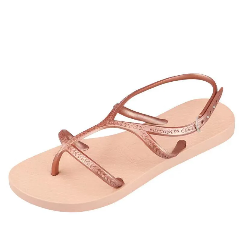 

Hotmarzz sandals women's flat shoes summer ins clip foot flip flop versatile student slippers OEM slippers customized