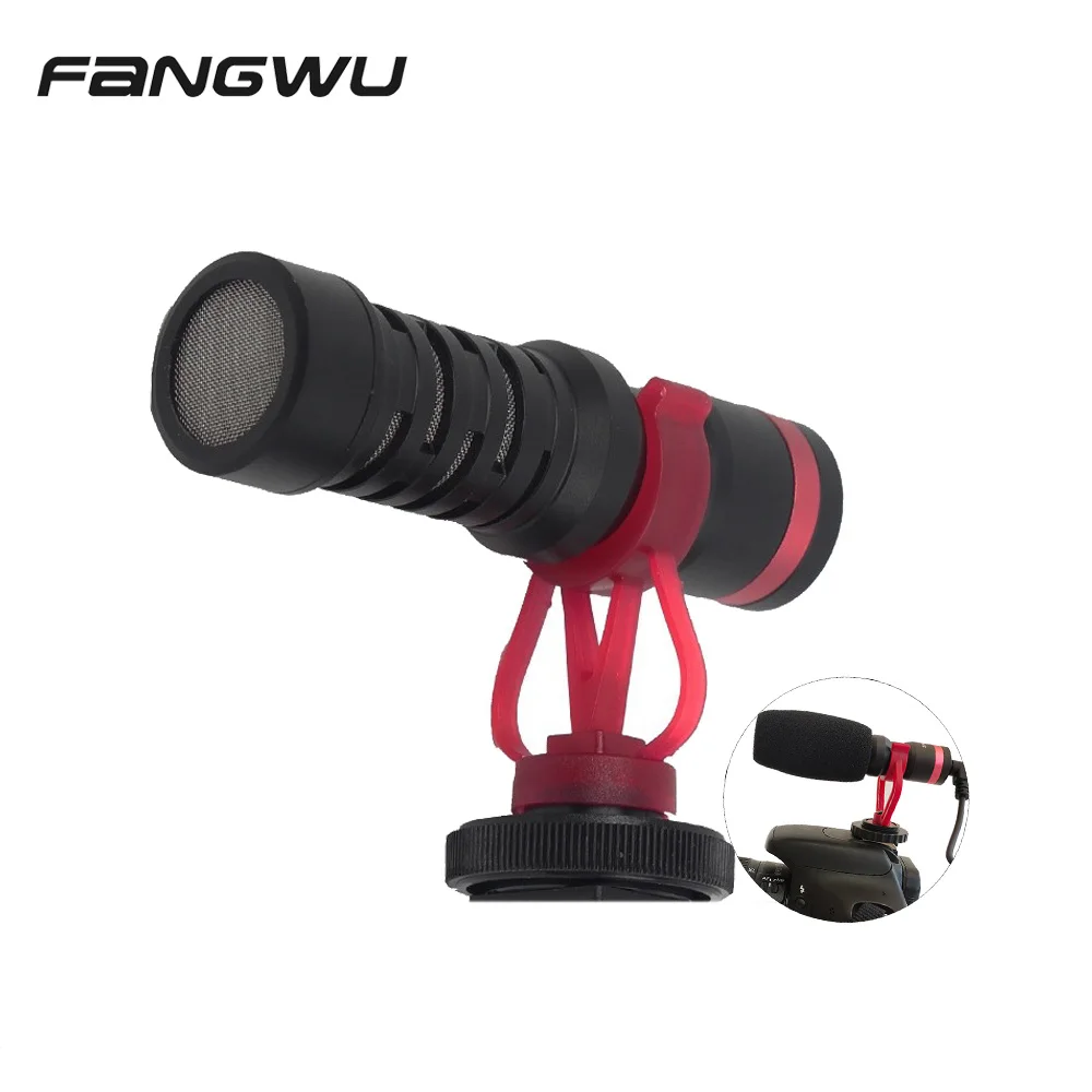 

Factory OEM DSLR Camera Microphone Mic For Video Recording, Black