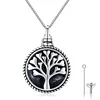 Cremation Jewellery 925 Sterling Silver Tree of Life Necklace Pendant For Ashes