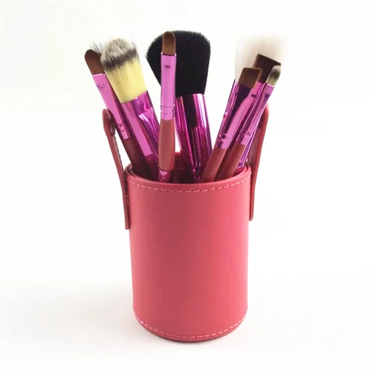 

New Fashion 2021 12 Pcs Custom Makeup Brush Set With Bucket, As picture
