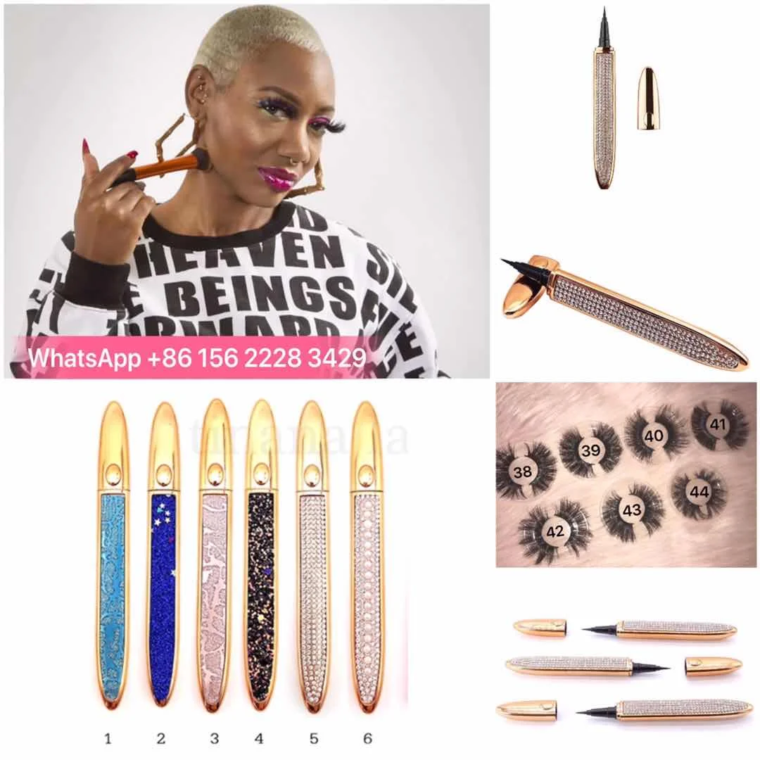 Sample Wholesale Rhinestone Lash Glue Pen Lash Glue Pen Packaging Bags