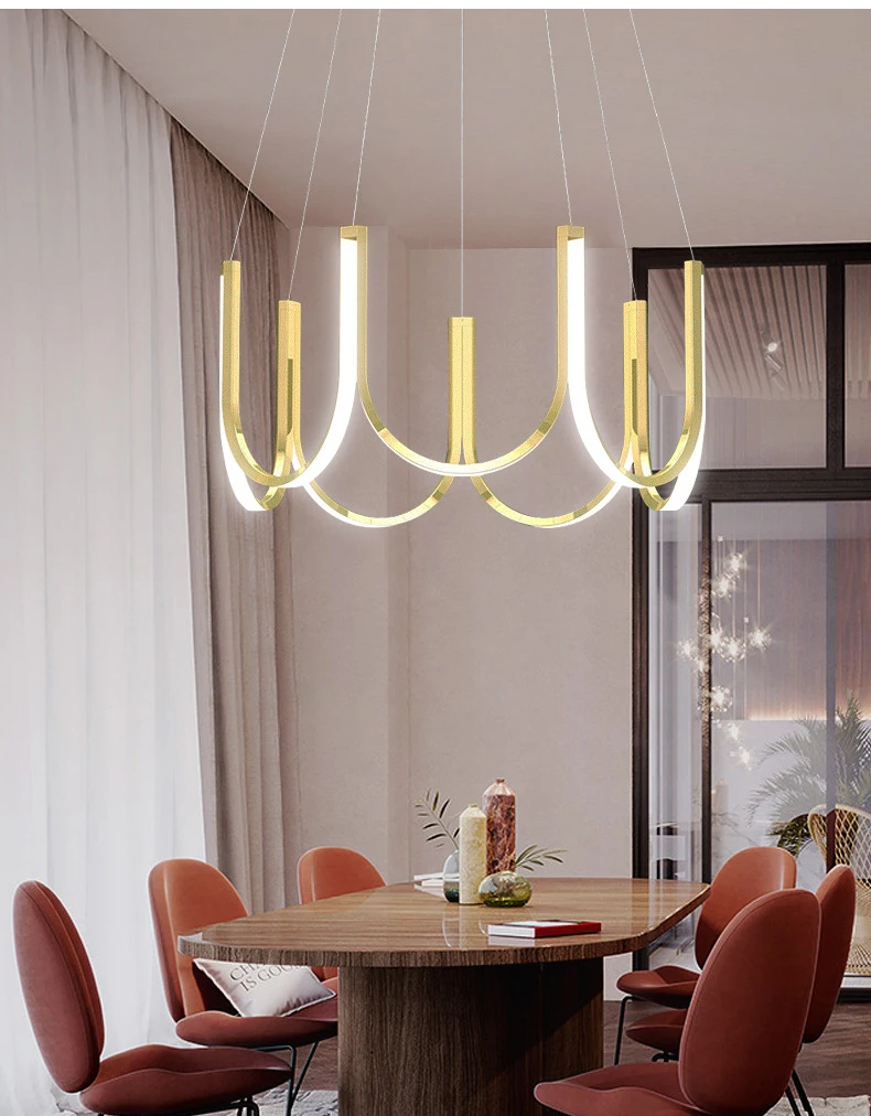 Modern minimalist living room lamp atmosphere high-end post-modern creative bedroom lamp dining room chandelier