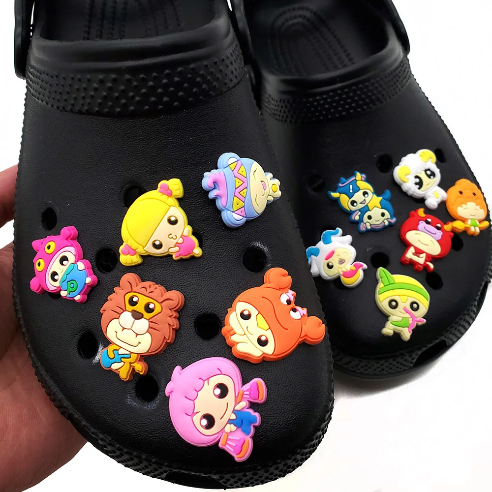 

Gaby new arrive hot cartoon pvc shoe charms for clog custom crocs 12 zodiac charms body jewelry, Colorful