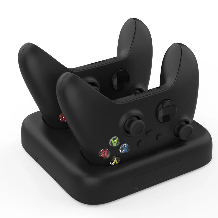 

New Led USB Dual Charging Dock Station for Xbox Series X SX Controller Gamepad Fast Charger, Black