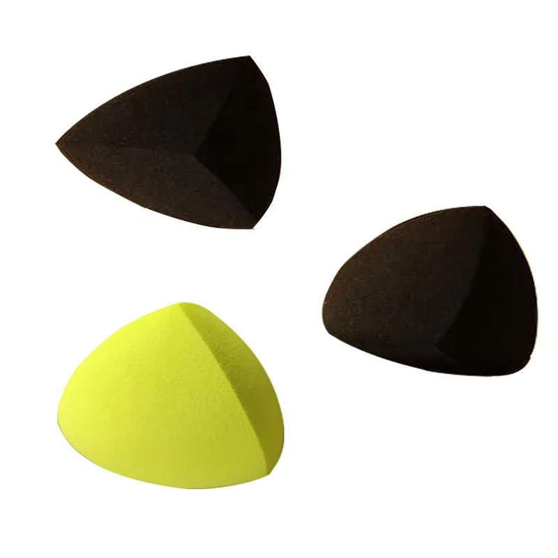 

Soft Non-latex Makeup Sponge Blender Dumplings Three-dimensional Beauty Blending Sponge, Black/fluorescent green