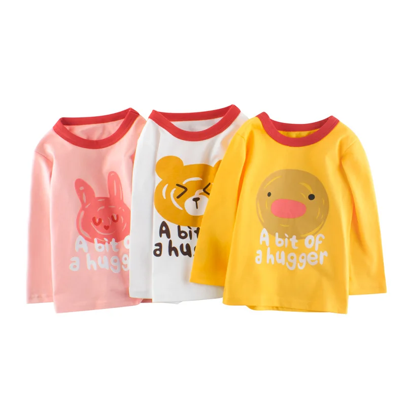 

new style kids printing tshirt cotton wholesale children girls tshirts in bulk