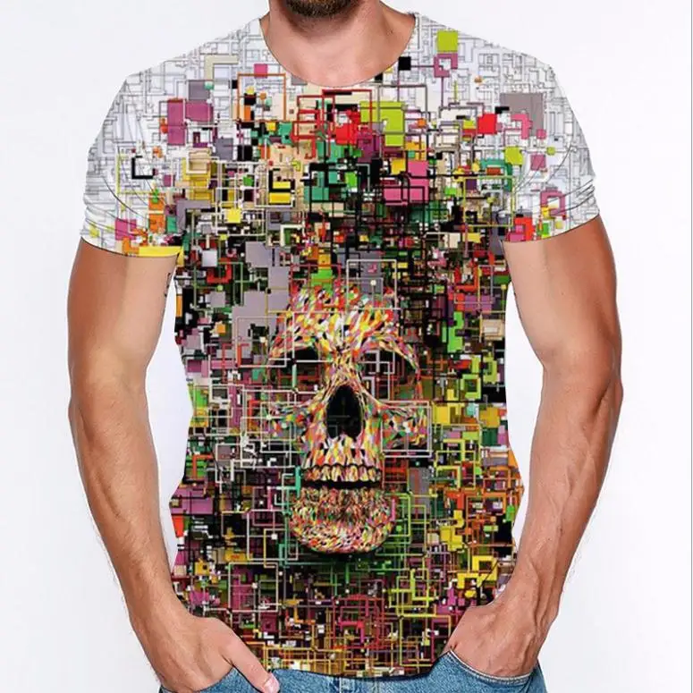 

Digital Printing Man T shirt 3D Short Tees