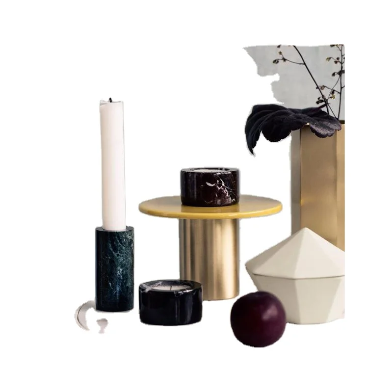 Candlestick Holder Type And Home Decoration Use Marble Candle Holder