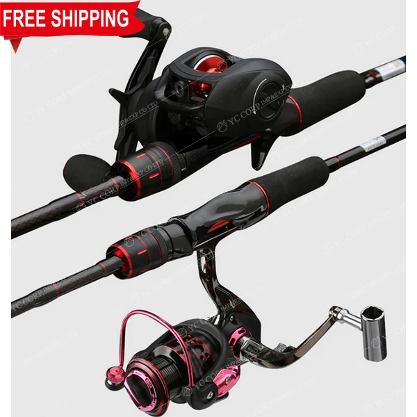 

FSPATIO: Best Price China wholesale High Quality Fibre Rod Poles For Fishing Carbon Fishing Rod Hard Carbon Fishing Rods, Black