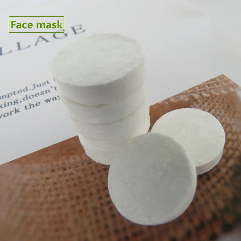 

Non woven tablet facial pad Compressed disposable magic facial mask