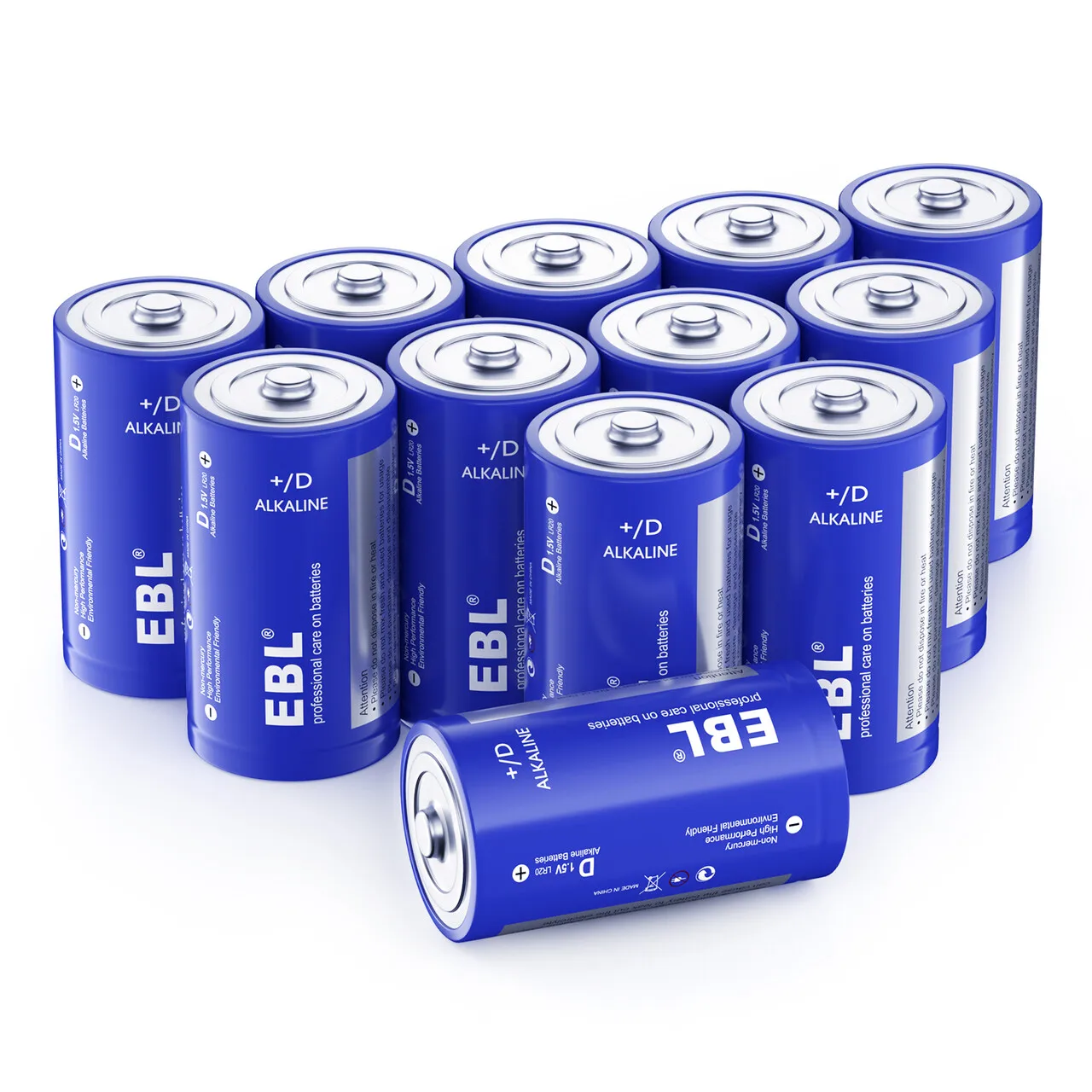 

EBL Top Selling Wholesale High Capacity D Size LR20 20000mAh Battery Cell 1.5V Dry Alkaline Primary Batteries Pack