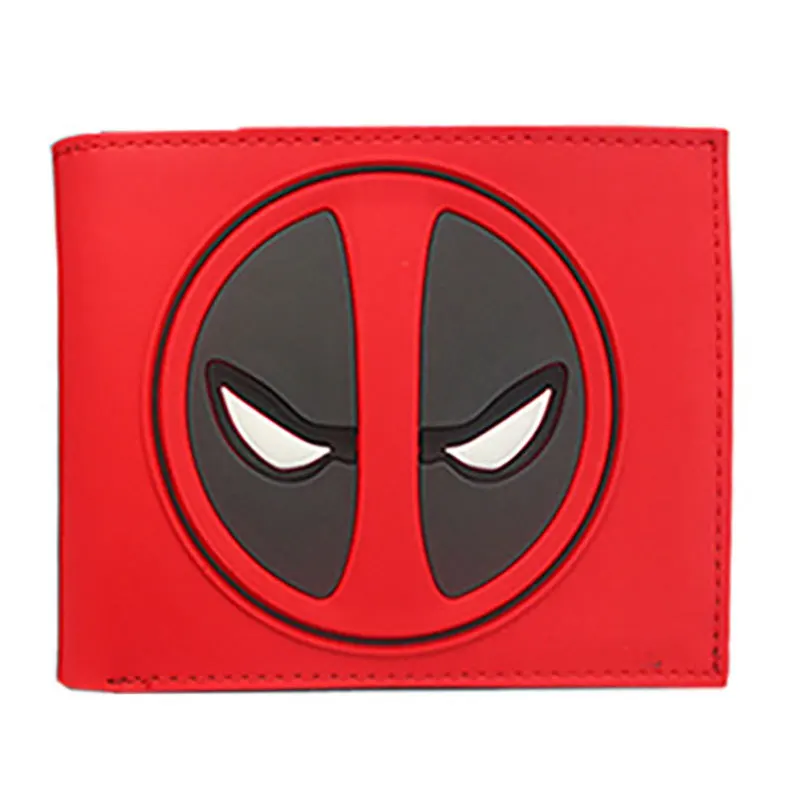 

Professional PU PVCWallets Supply DC Marvel Avengers Deadpool Short Wallet For Men Women Students Money Clips Leather Purses