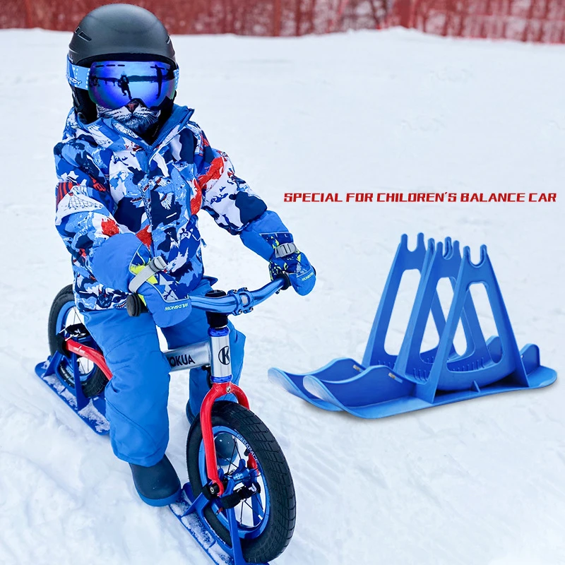 

12 Inch Kids Balance Bike Snowboard Sled Children Scooter Wheel Parts Snow Skiing Ski Board, Optional